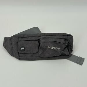 AONIJIE Outdoor Sports Waist Bag Fanny Pack 2 Zip and One Hook and Loop Pocket